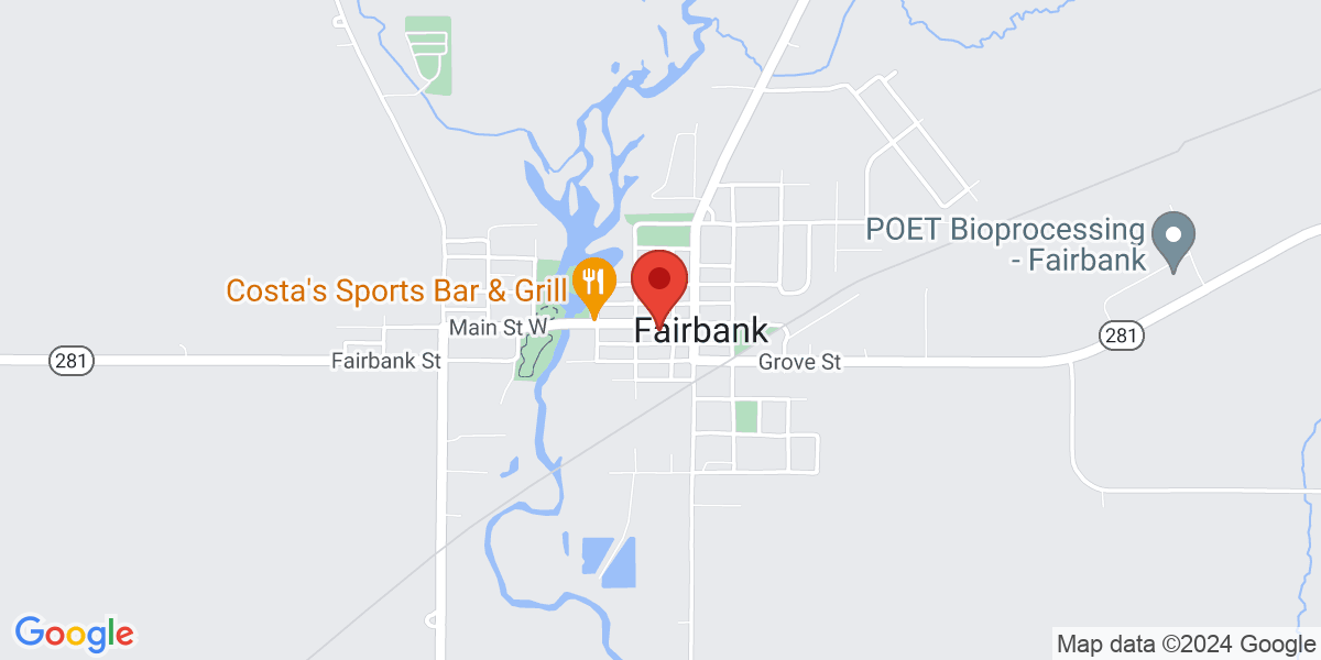 Map of Fairbank Public Library